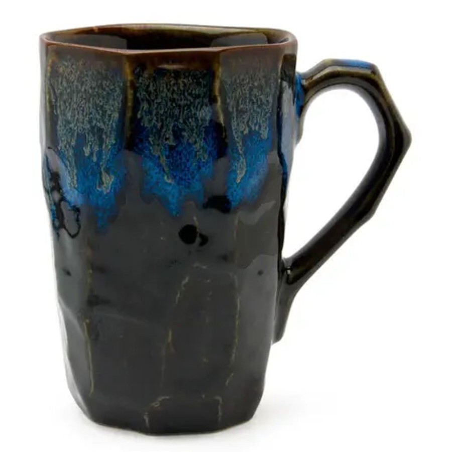 Tabletop Miya Company Mugs | Boulder Tall Mug - Black & Blue