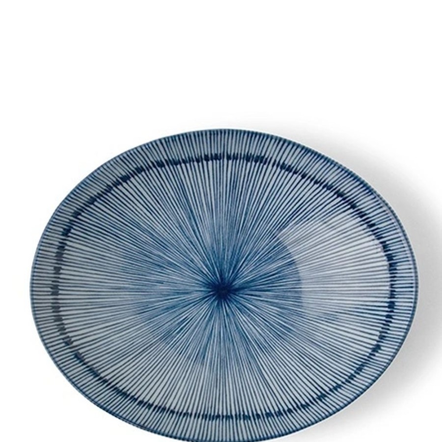 Tabletop Miya Company Shallow Bowls | Hoso Tokusa 9" Oval Bowl