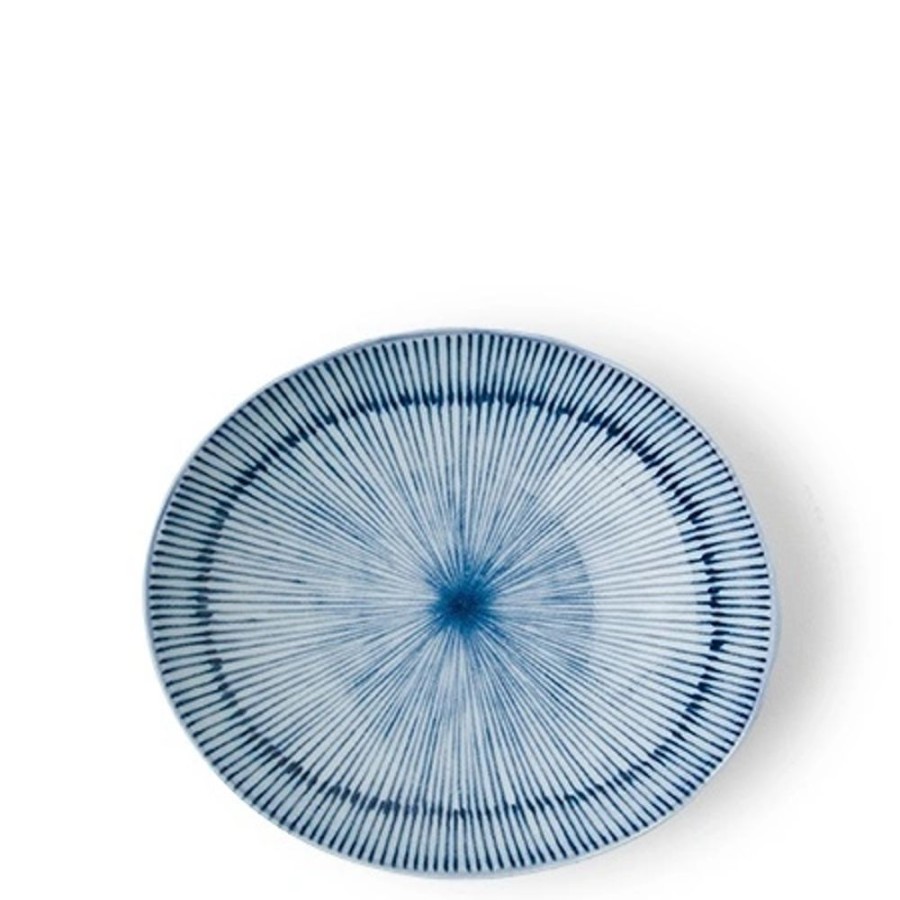 Tabletop Miya Company Shallow Bowls | Hoso Tokusa 5.25" Oval Bowl