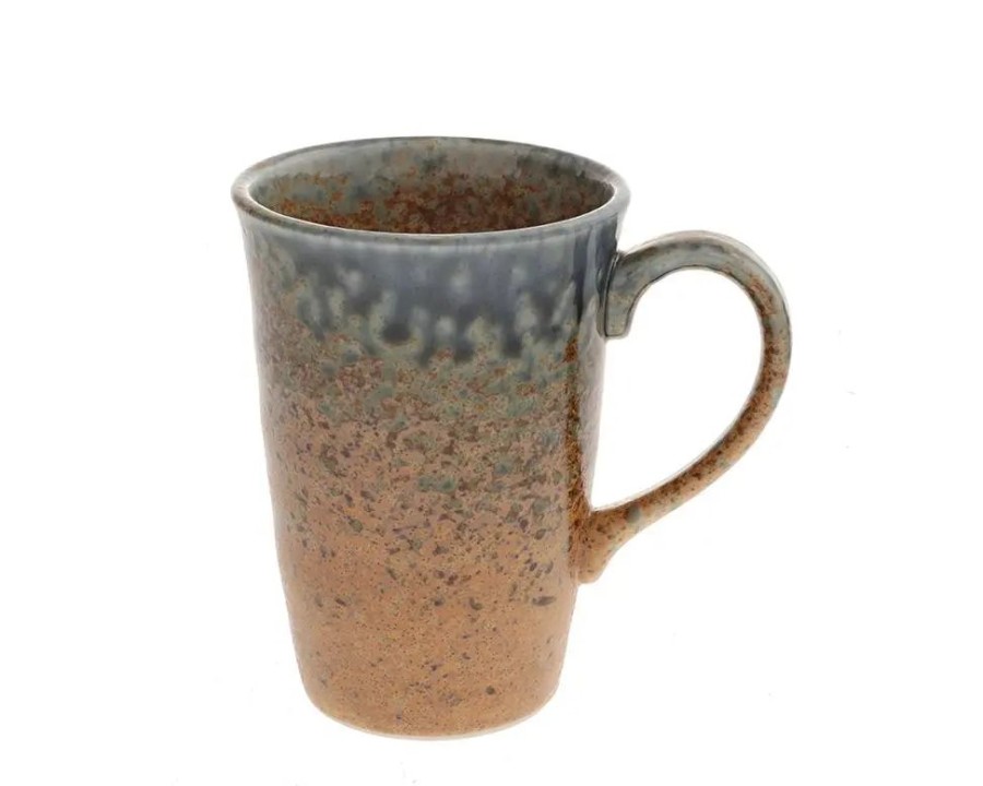 Tabletop Miya Company Mugs | Blue Sand Crackle Mug