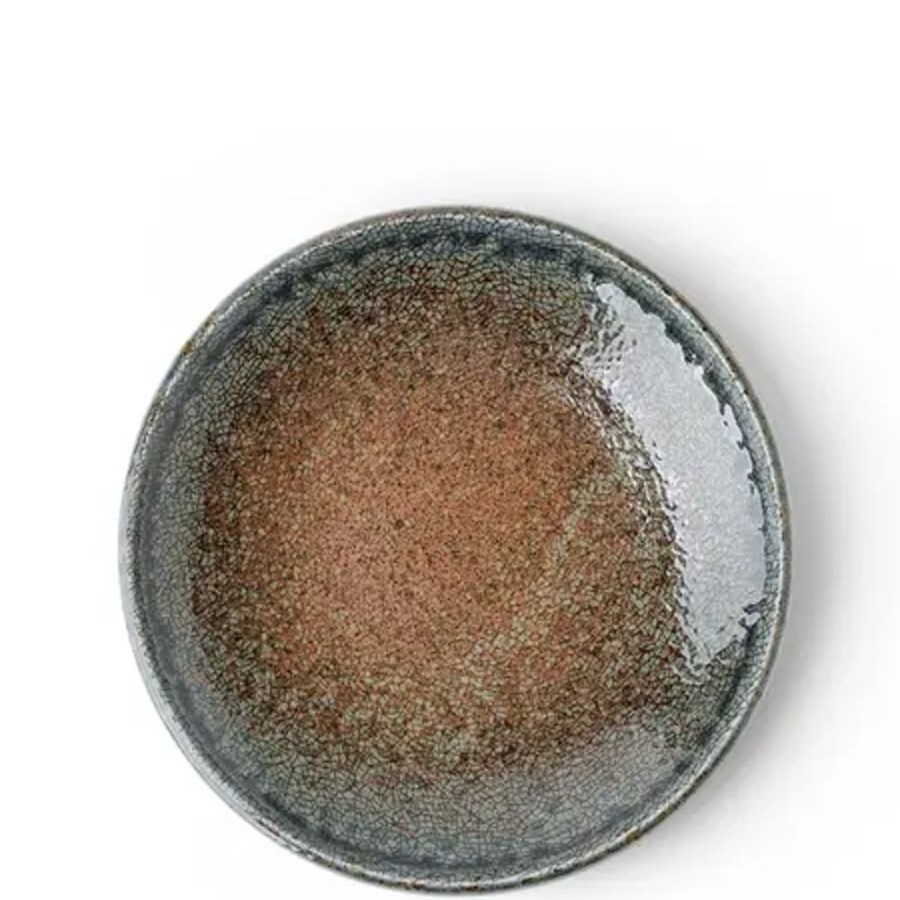 Tabletop Miya Company Medium Plates | Blue Sand Crackle Plate 7-3/4"