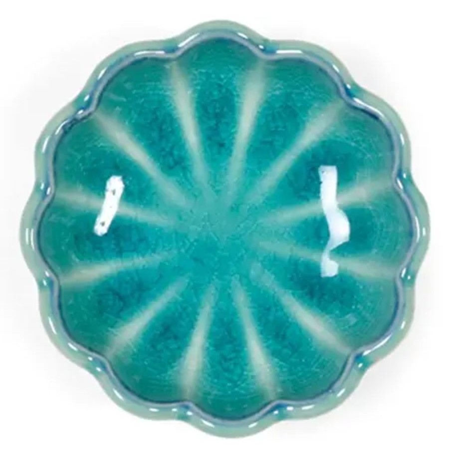 Tabletop Miya Company Sauce Dishes | Turquoise Blue Mum 3.5" Bowl