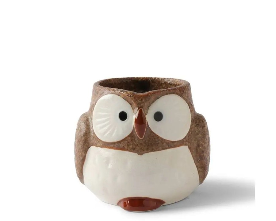Whimsy Miya Company Cups/Mugs | Mug Owl Brown 11 Oz.