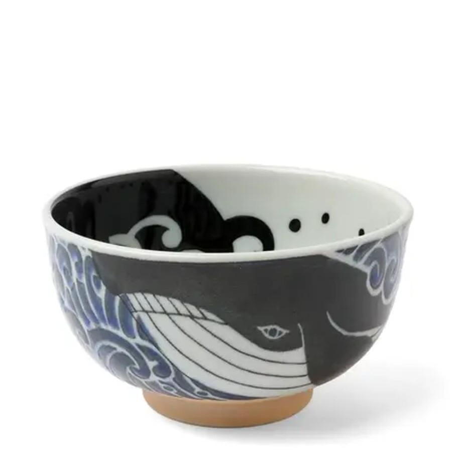 Whimsy Miya Company Bowls | Bowl Blue Whale Waves 5"