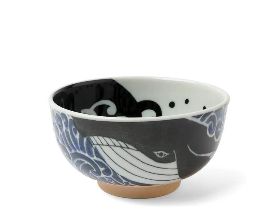 Whimsy Miya Company Bowls | Bowl Blue Whale Waves 5"