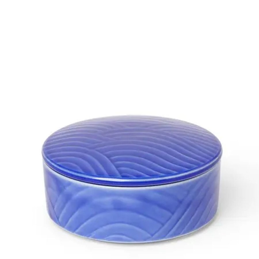 Tabletop Miya Company Small Bowls | Bowl With Cover Himari Blue
