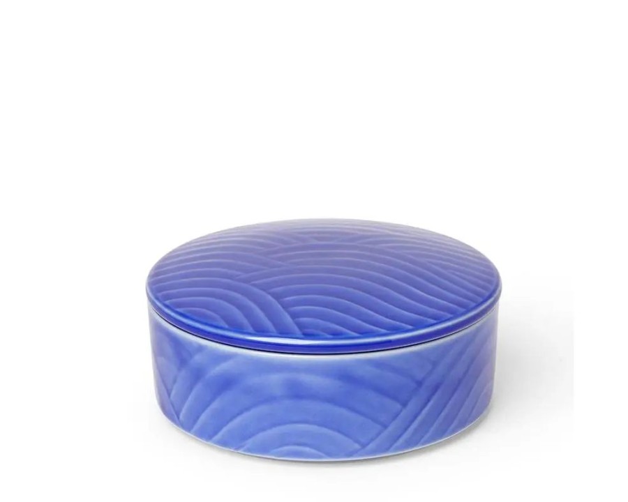 Tabletop Miya Company Small Bowls | Bowl With Cover Himari Blue