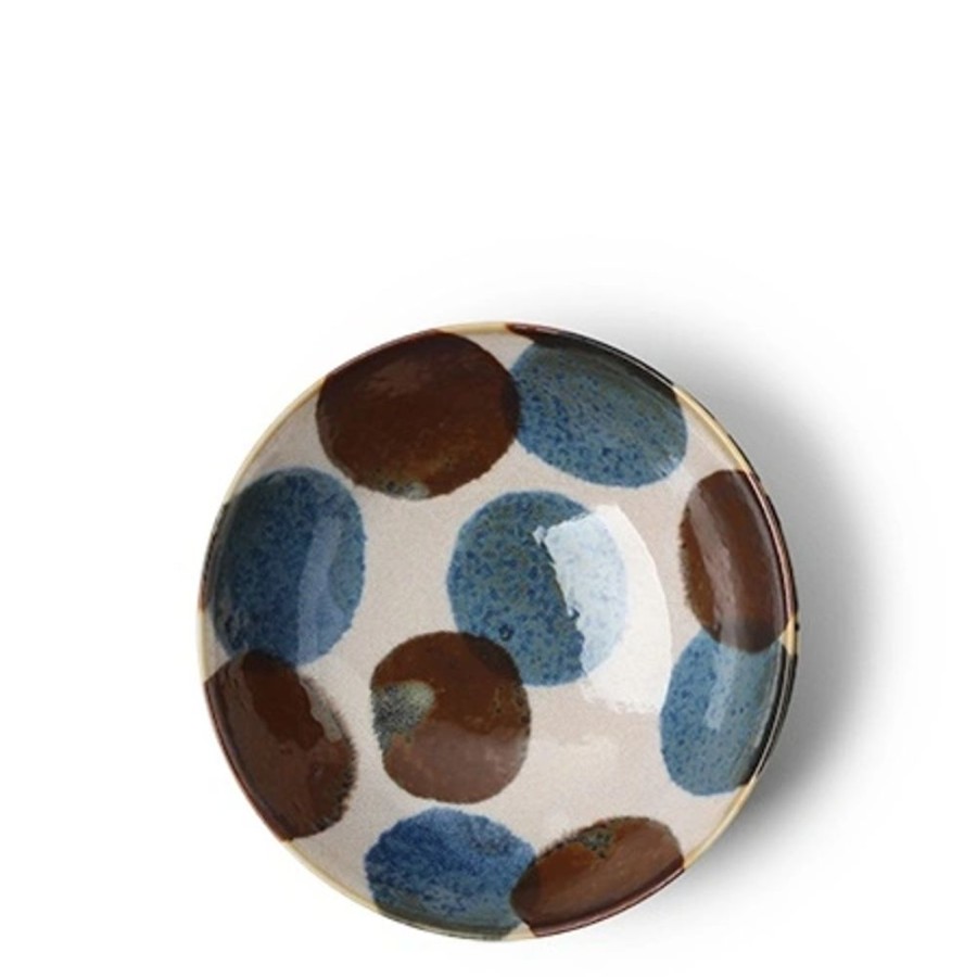 Tabletop Miya Company Small Bowls | Rustic Blue & Brown 5.75" Bowl