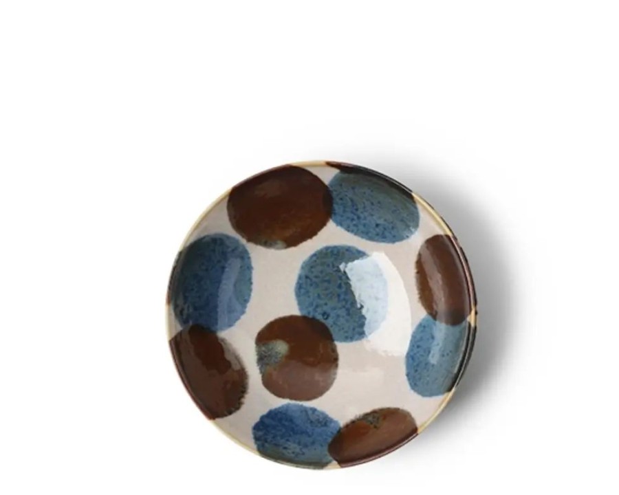 Tabletop Miya Company Small Bowls | Rustic Blue & Brown 5.75" Bowl