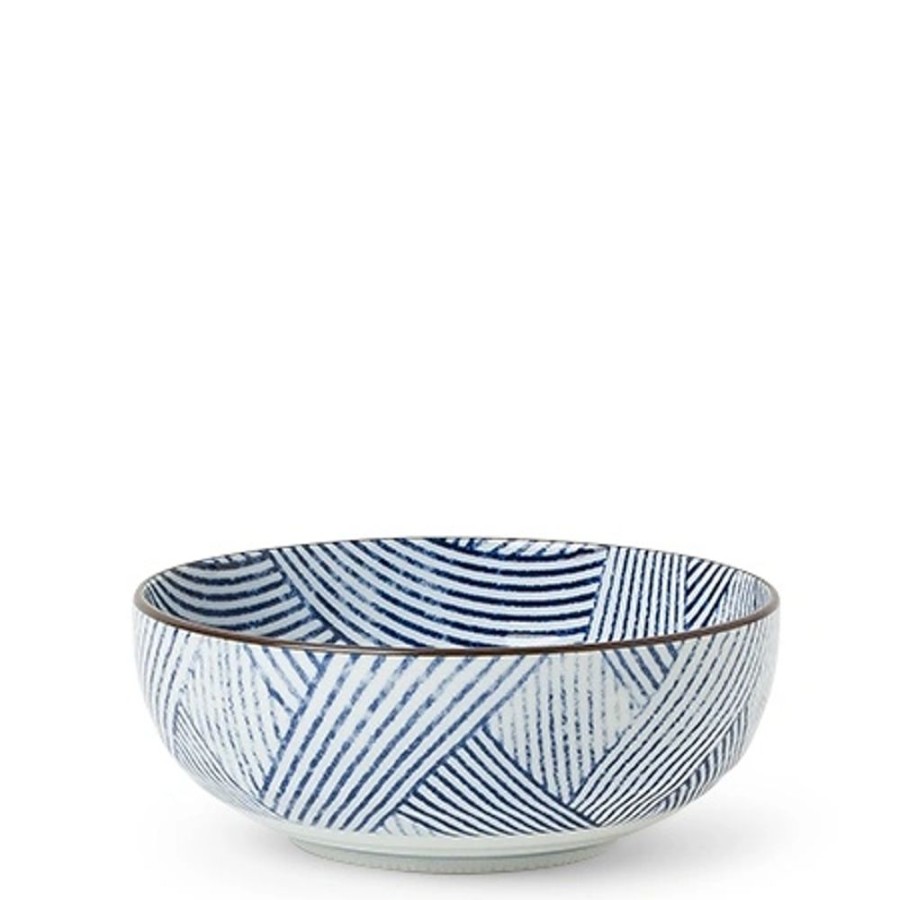 Tabletop Miya Company Medium Bowls | Aizome Shima 7" Bowl
