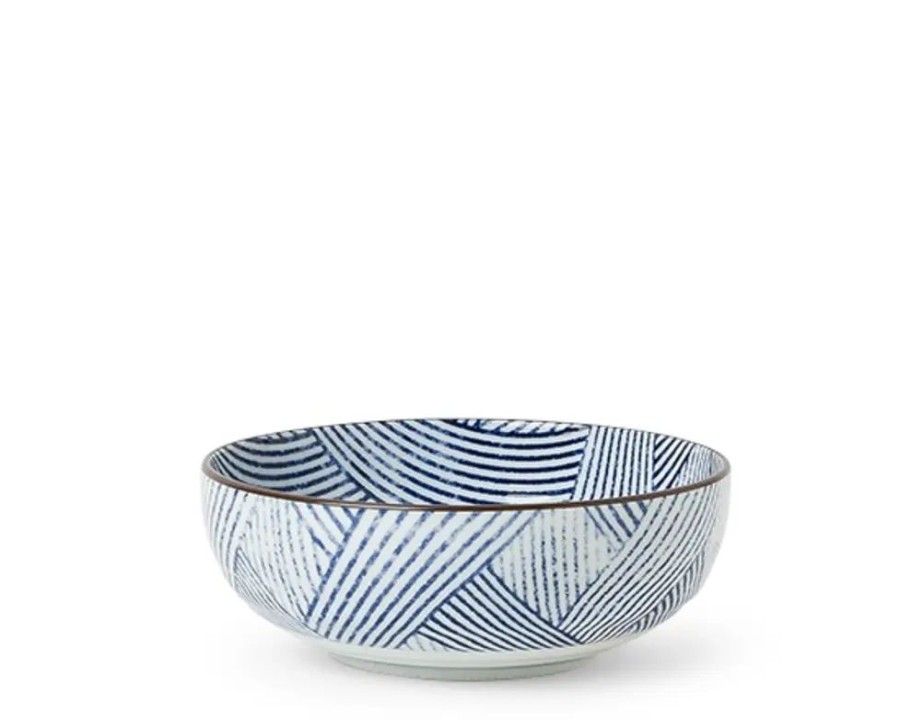 Tabletop Miya Company Medium Bowls | Aizome Shima 7" Bowl