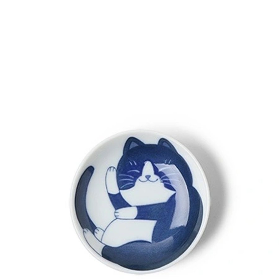 Whimsy Miya Company Cats | Blue Cats 3.75" Sauce Dish