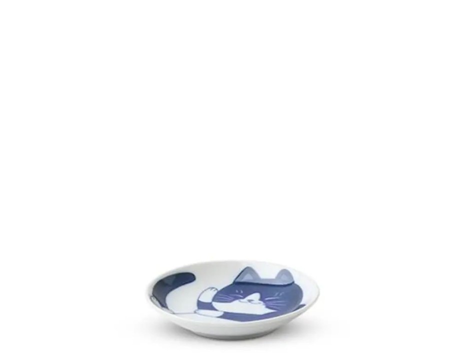 Whimsy Miya Company Cats | Blue Cats 3.75" Sauce Dish