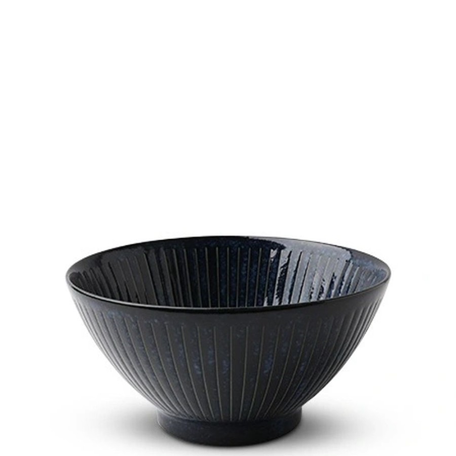 Tabletop Miya Company Ramen Bowls | Blue Namako Tokusa 6.75" Bowl