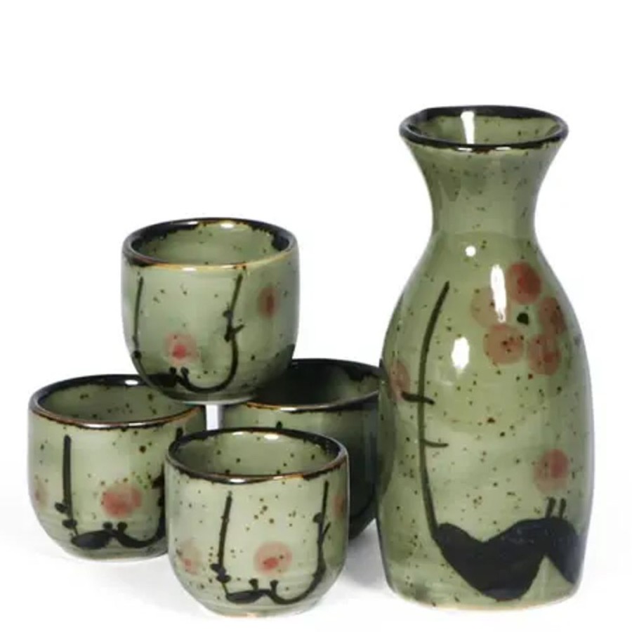 Tabletop Miya Company Sake Sets | Mashiko Plum Sake Set