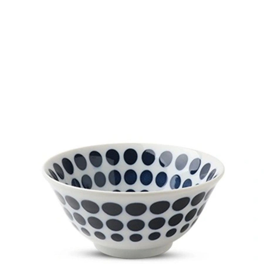 Tabletop Miya Company Blue & White 6" Bowls | Blue Dots 5.75" Bowl