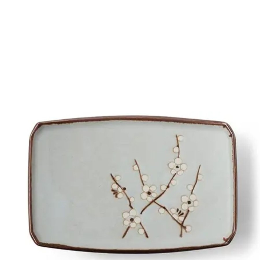 Tabletop Miya Company Medium Plates | Spring Blossoms 7.25" X 5" Plate
