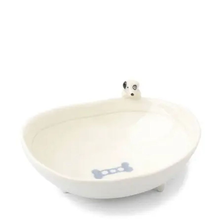Whimsy Miya Company Bowls | Bowl Footed With Dog & Bone Design
