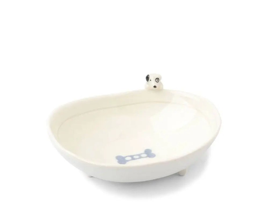 Whimsy Miya Company Bowls | Bowl Footed With Dog & Bone Design