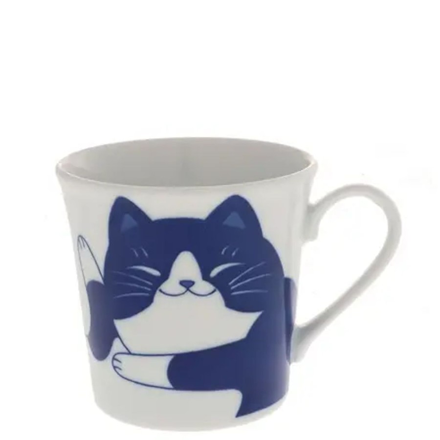 Whimsy Miya Company Cups/Mugs | Blue Cats 8 Oz. Mug