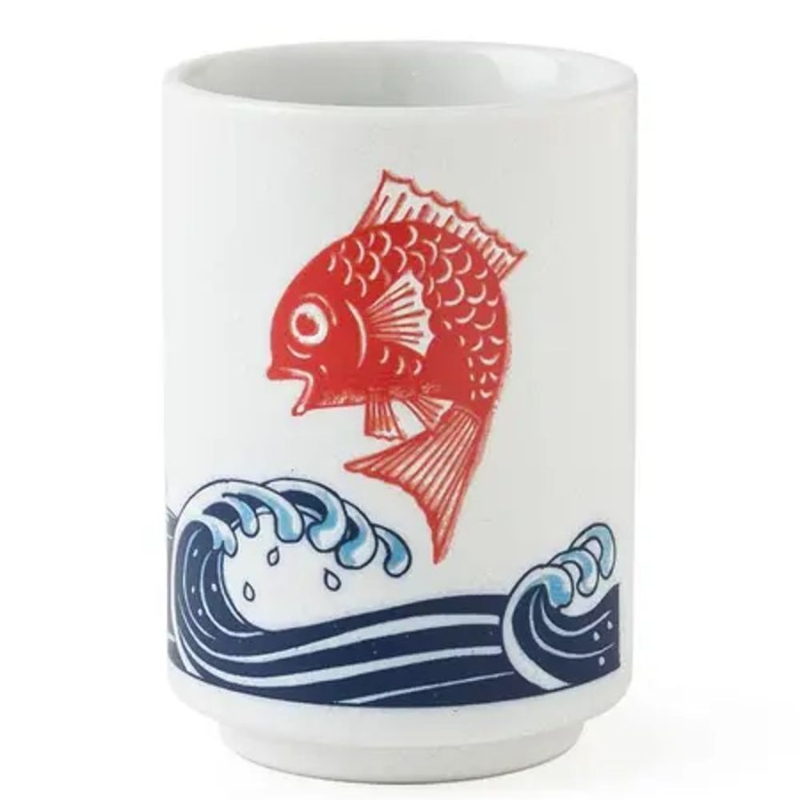 Whimsy Miya Company Cups/Mugs | Red Tai 8 Oz. Teacup