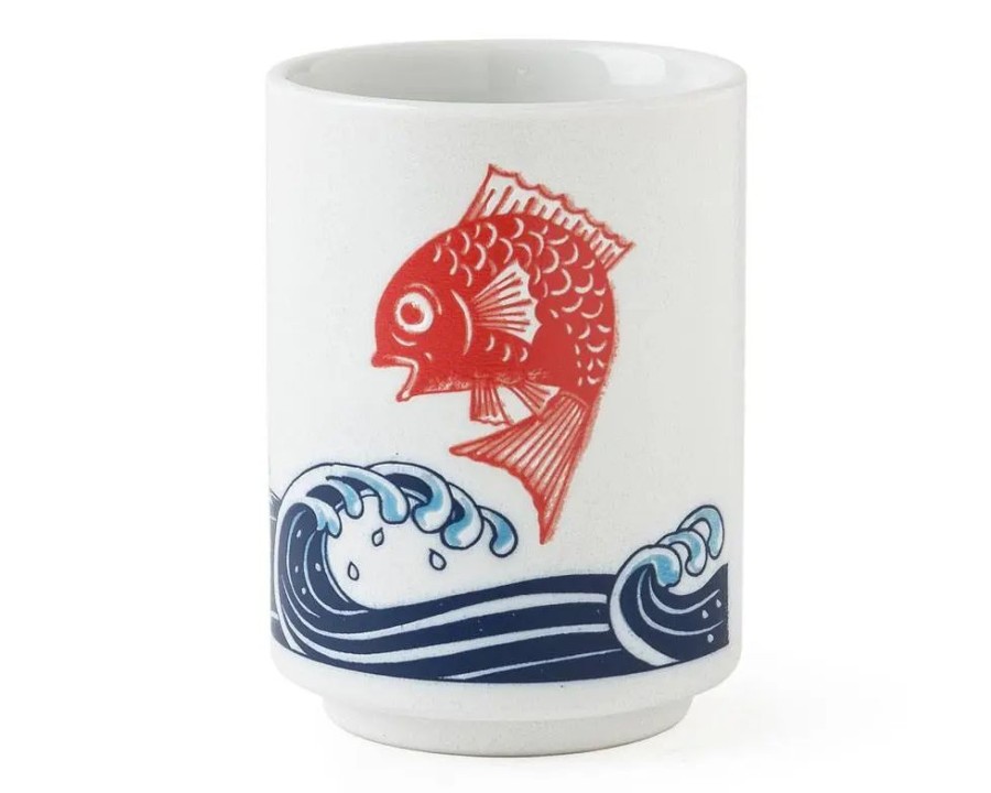 Whimsy Miya Company Cups/Mugs | Red Tai 8 Oz. Teacup