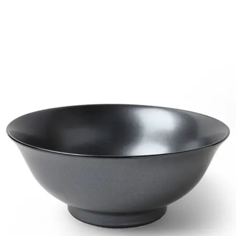 Tabletop Miya Company Ramen Bowls | Iron Glaze 8" Noodle Bowl