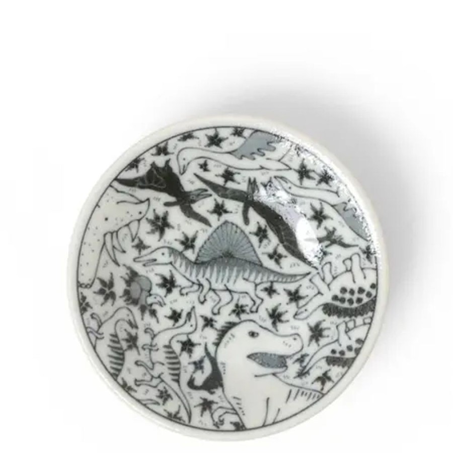 Whimsy Miya Company Other | Sauce Dish 4" Happy Dinosaurs