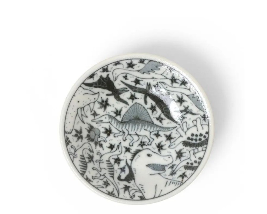 Whimsy Miya Company Other | Sauce Dish 4" Happy Dinosaurs