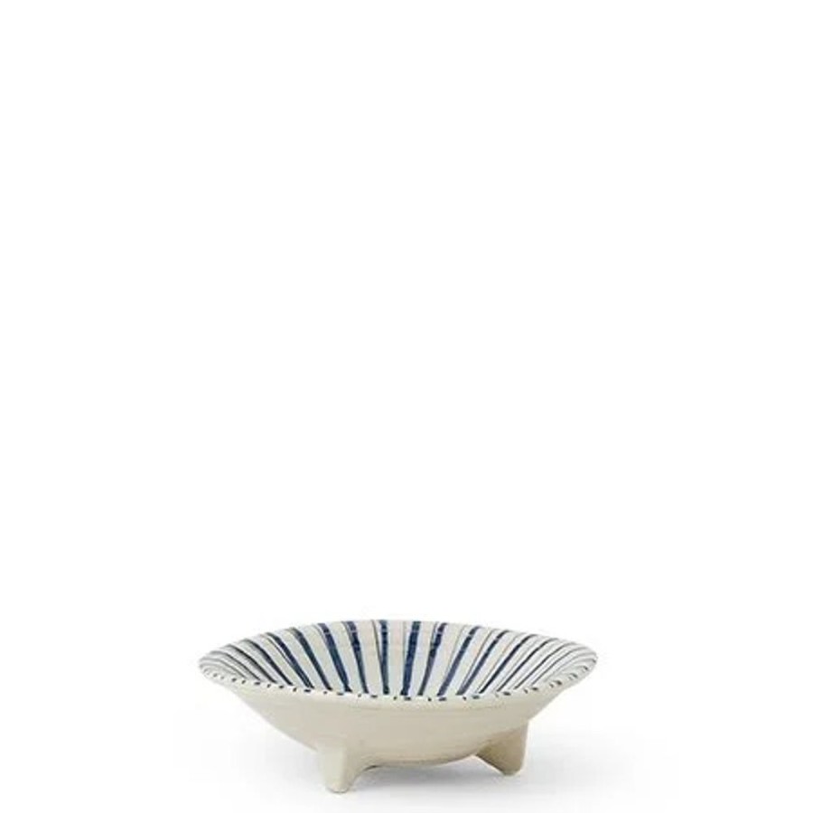 Tabletop Miya Company Small Bowls | Blue Brown Tokusa 4" Bowl