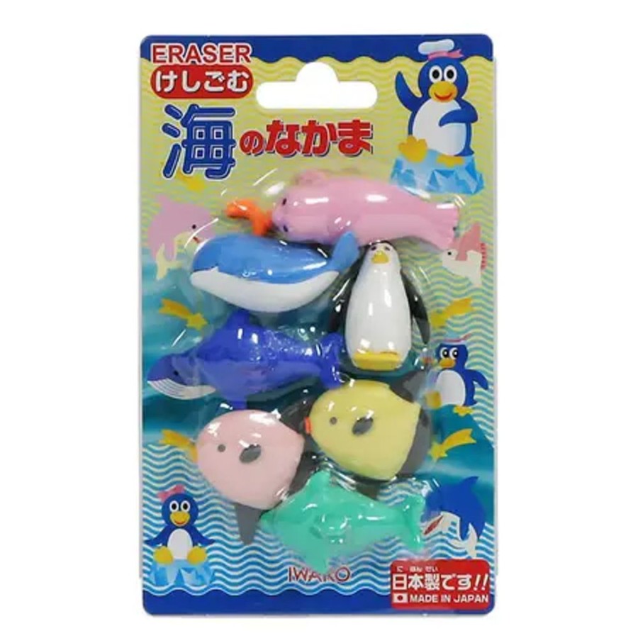 Home Miya Company Erasers | Iwako Marine Animals Eraser Pack At Miya