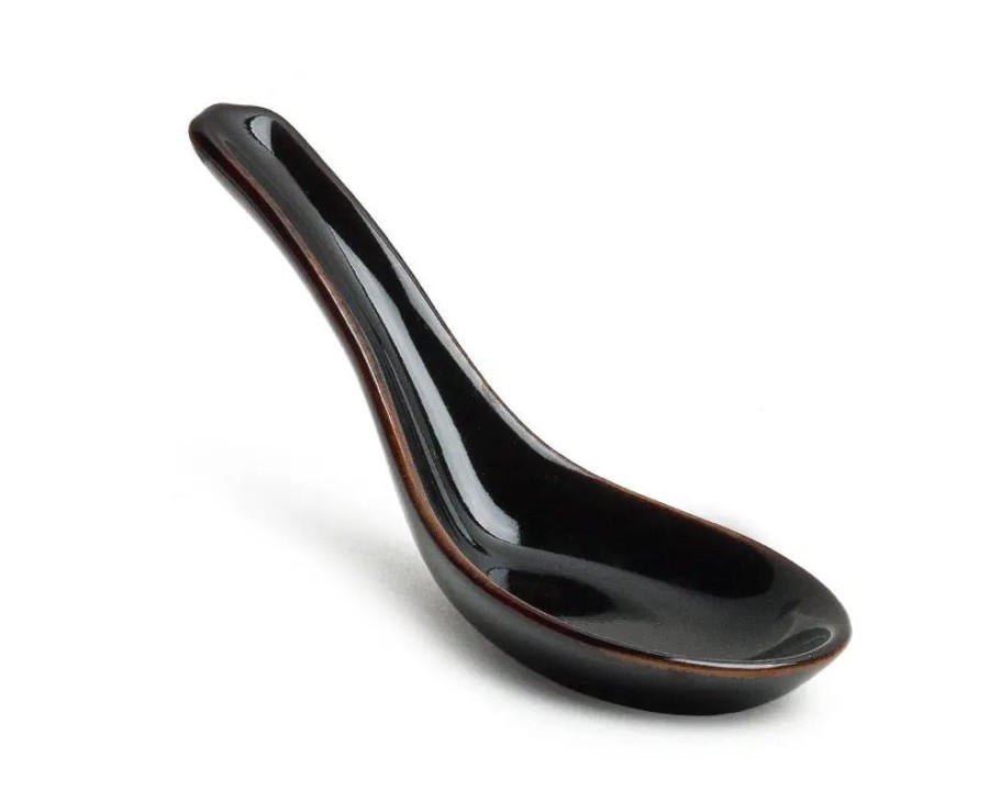 Tabletop Miya Company Soup Spoons | Tenmoku Soup Spoon