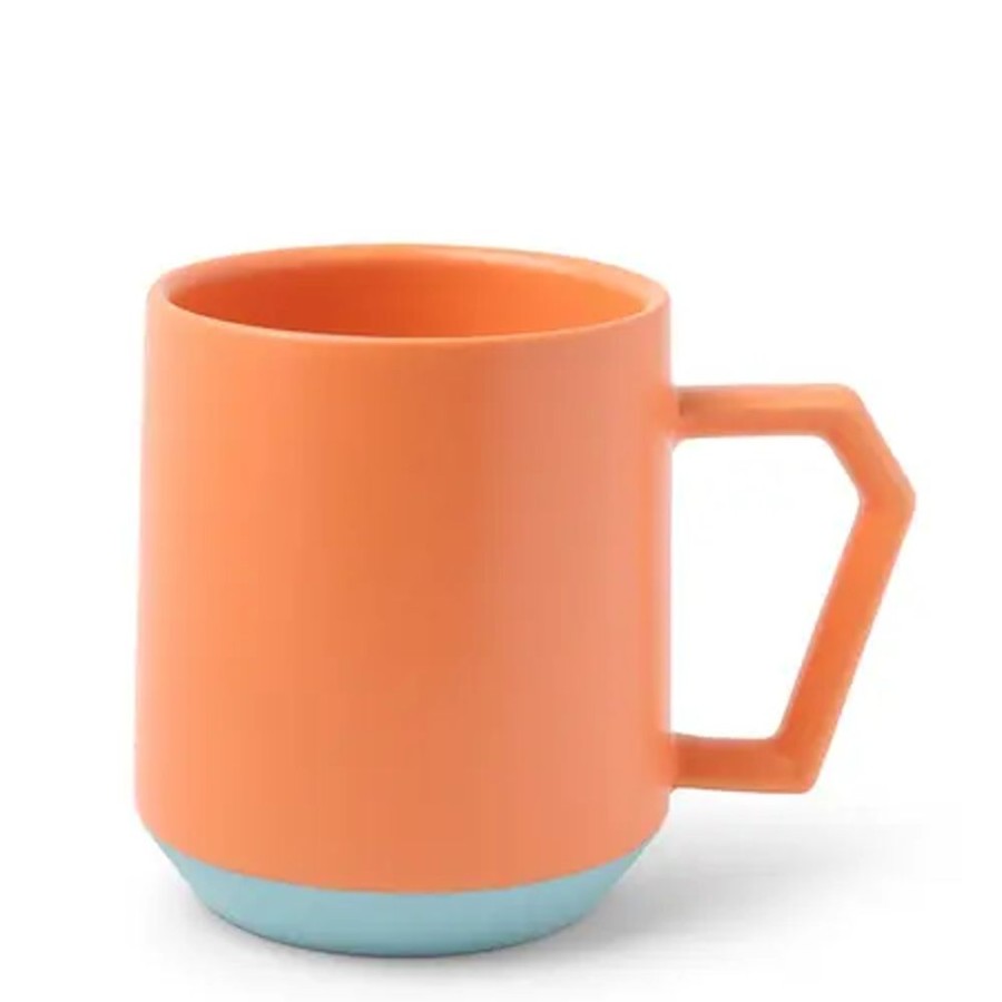 Tabletop Miya Company Mugs | Chips 12 Oz. Mug Pastel Orange