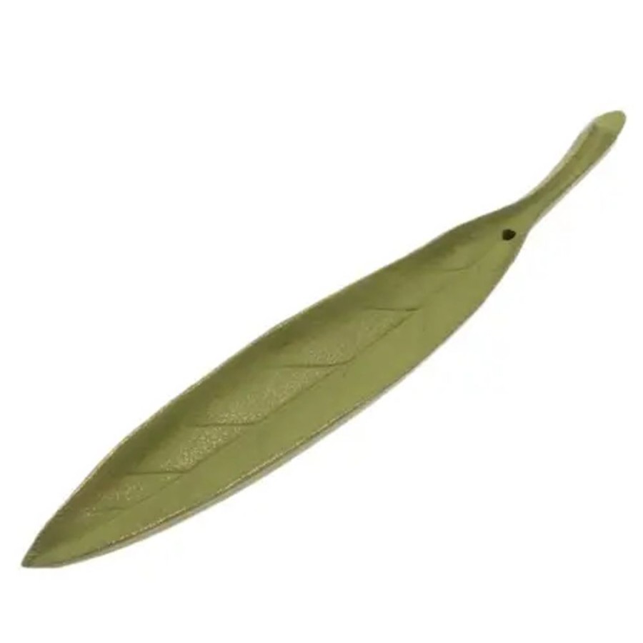 Home Miya Company | Incense Holder Gold/Spring Grass Leaf