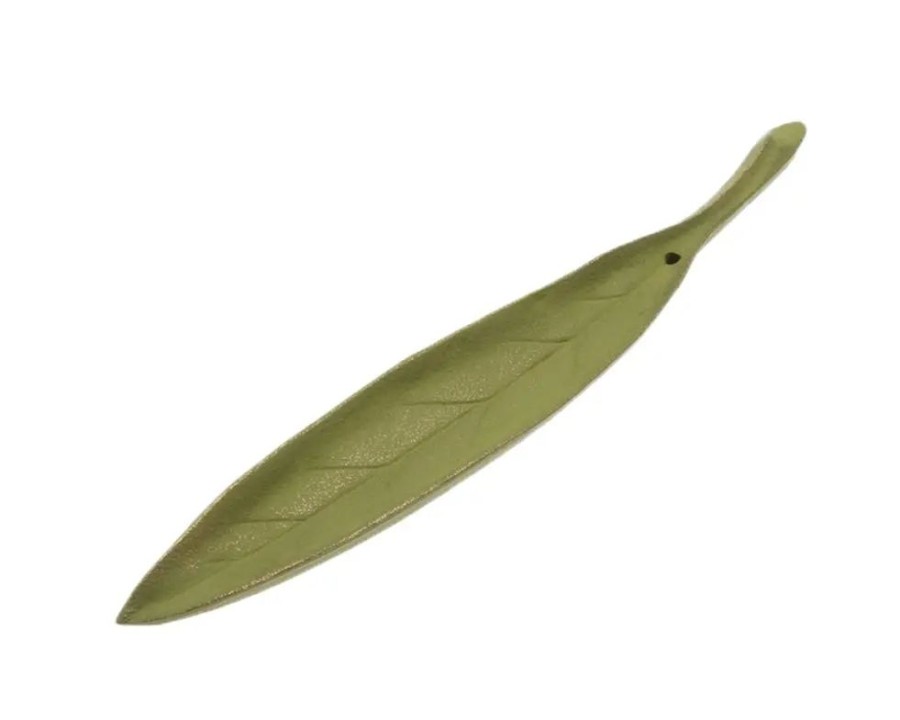 Home Miya Company | Incense Holder Gold/Spring Grass Leaf