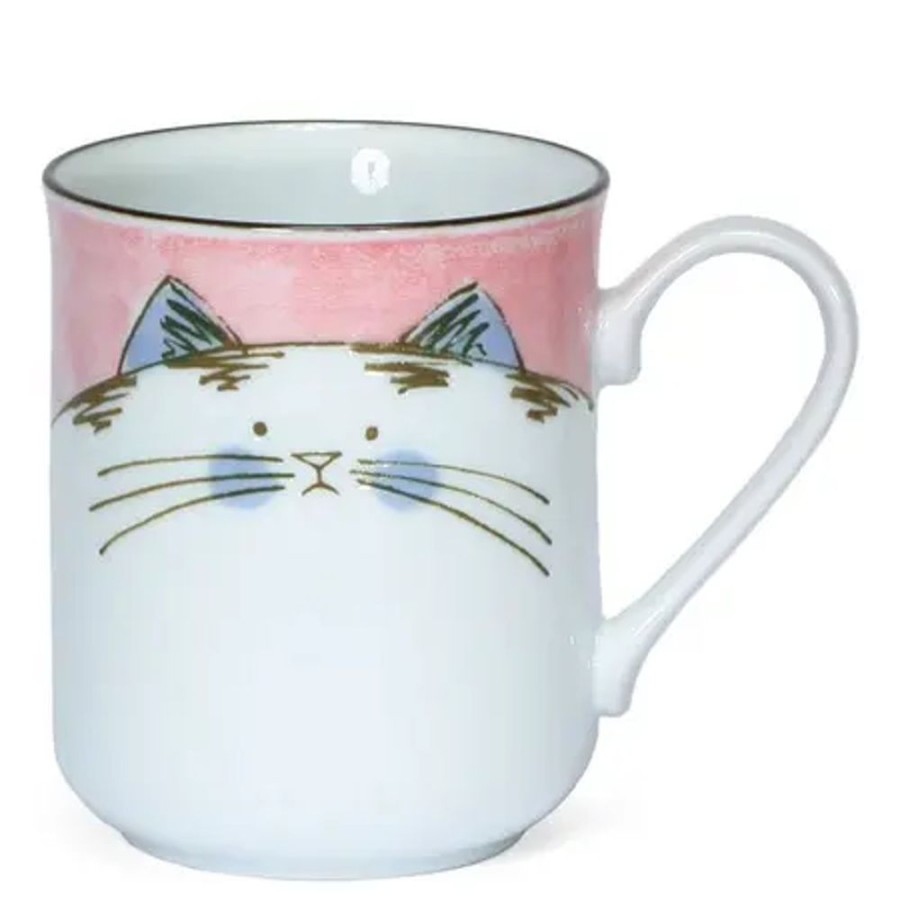 Whimsy Miya Company Cats | Pink Cat Mug