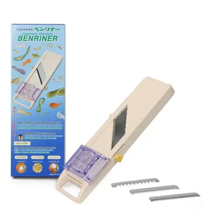 Kitchen Miya Company Slicers & Peelers | Benriner Mandoline Vegetable Slicer - Ivory