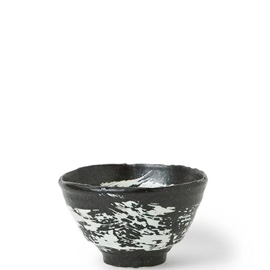 Tabletop Miya Company Medium Bowls | White Brush Stroke 5.5" Bowl
