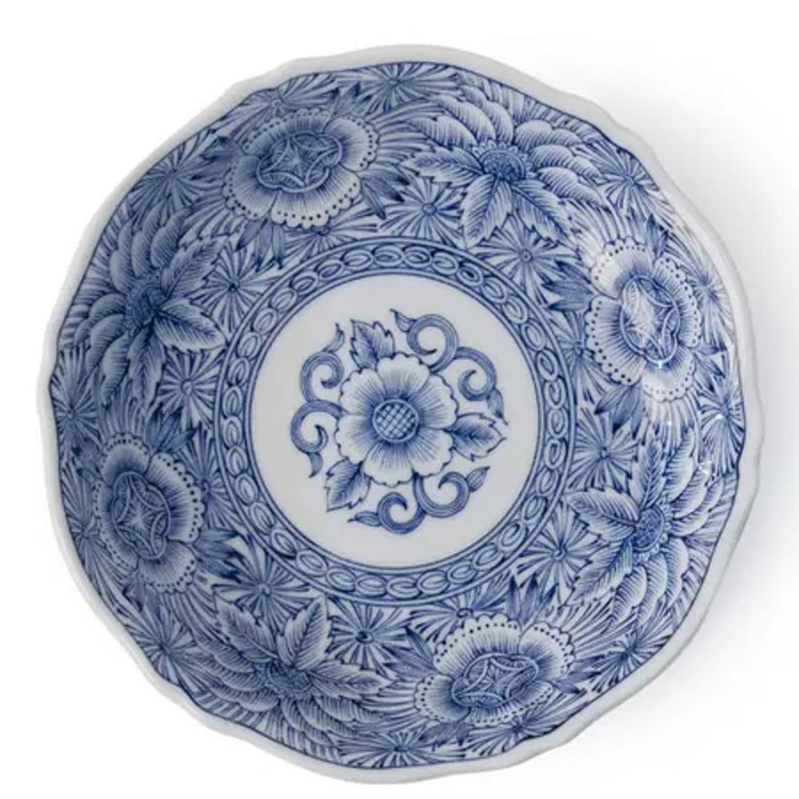 Tabletop Miya Company Medium Plates | Senbyo Botan 6.75" Dessert Dish