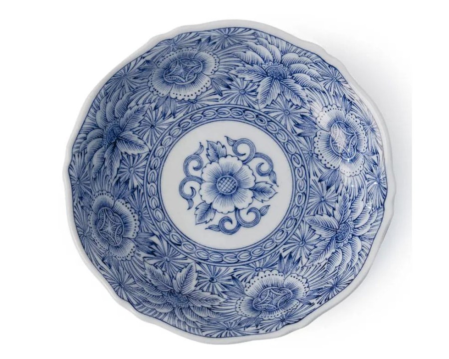 Tabletop Miya Company Medium Plates | Senbyo Botan 6.75" Dessert Dish