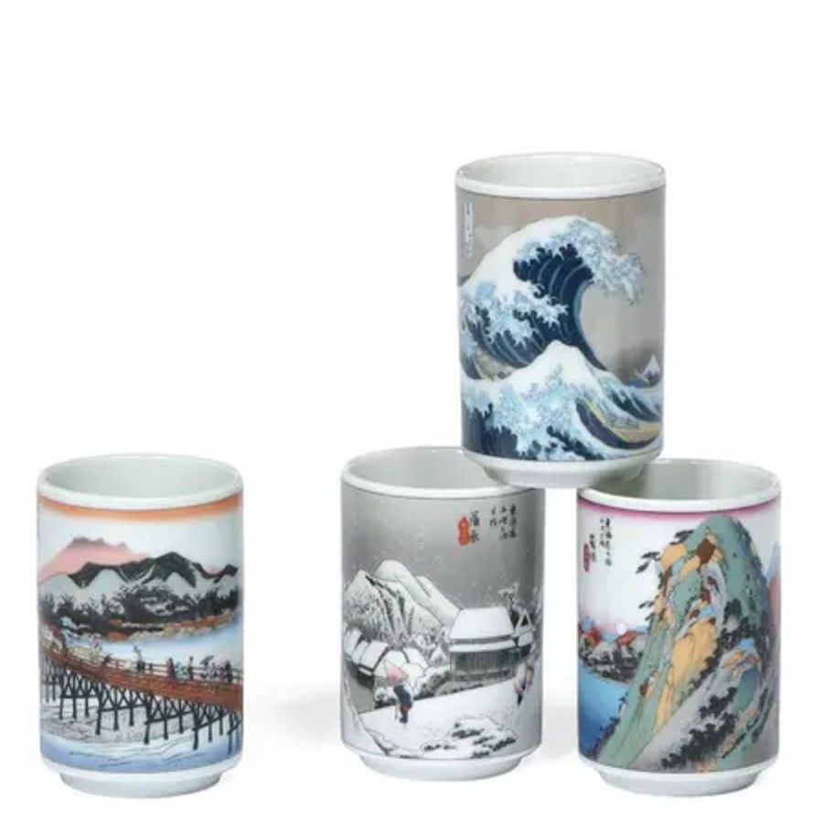 Tabletop Miya Company Teacups | Teacup Set Tokaido Scene 5 Oz.