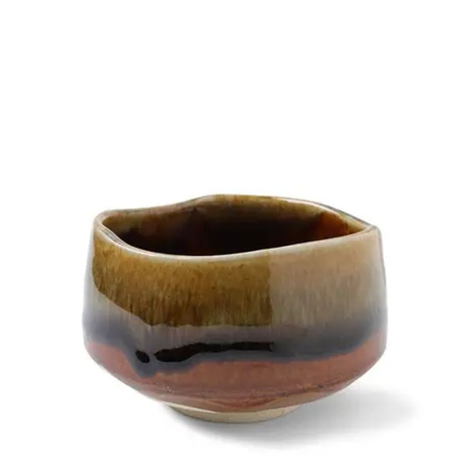 Tabletop Miya Company Matcha Bowls & Accessories | Matcha Bowl Amber Cavern 4-1/2"