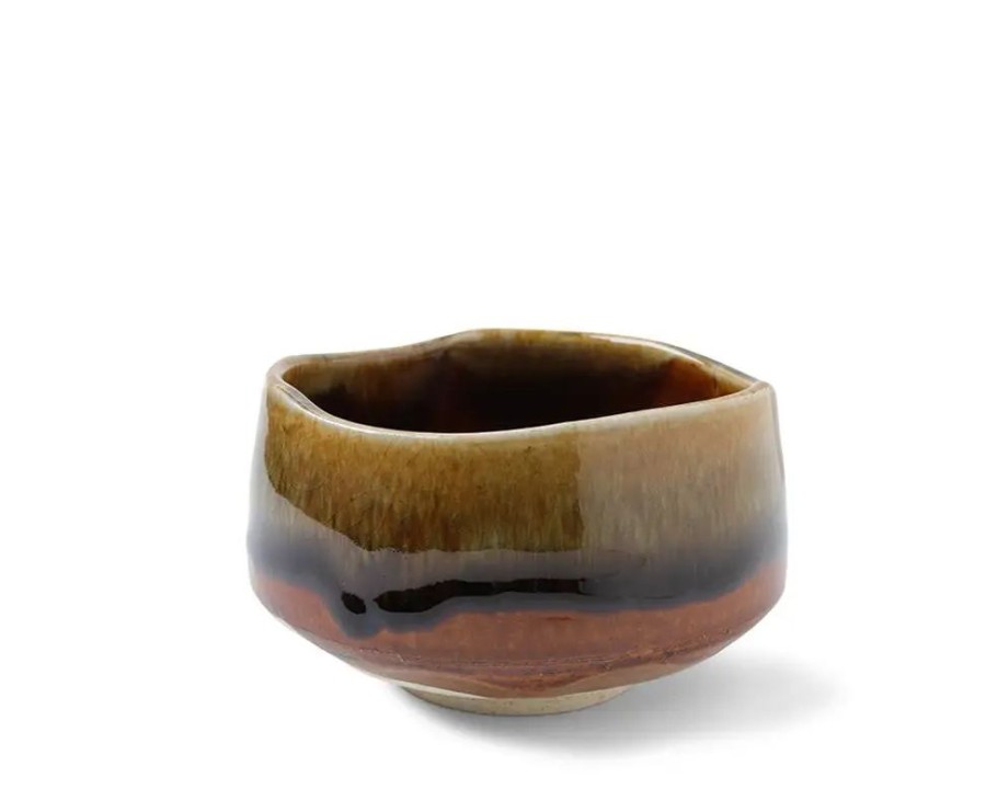 Tabletop Miya Company Matcha Bowls & Accessories | Matcha Bowl Amber Cavern 4-1/2"