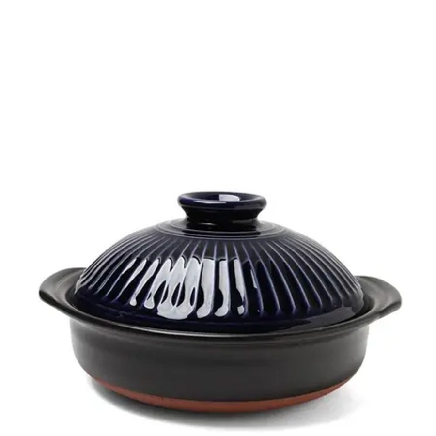 Kitchen Miya Company Donabe Casseroles | Kikka Blue Donabe Casserole 10"