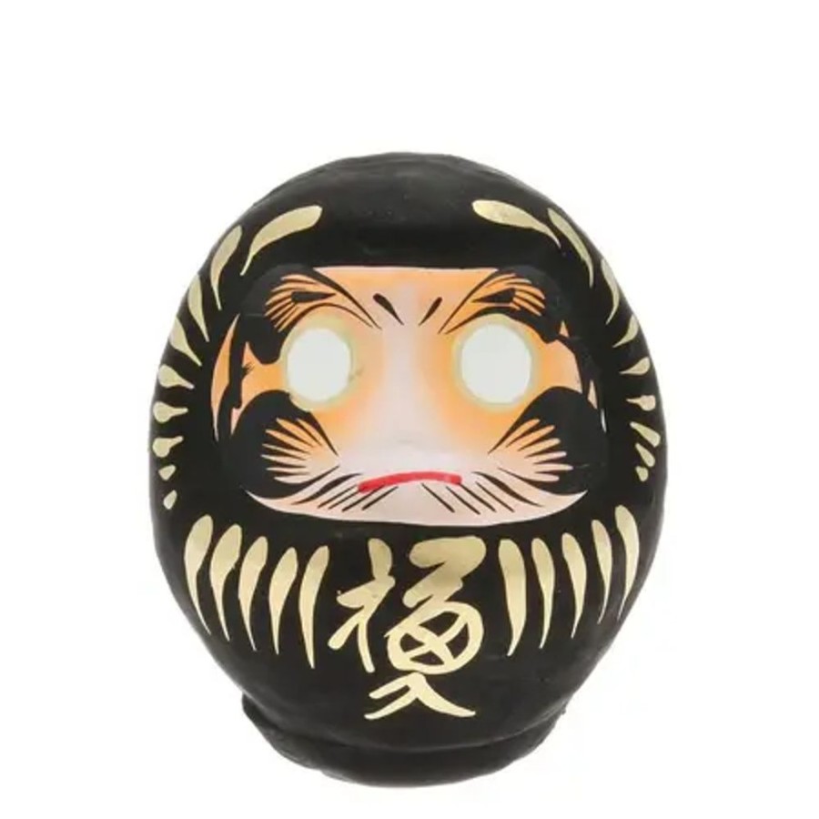 Whimsy Miya Company Figurines | Daruma Black No Evil 3-3/4"