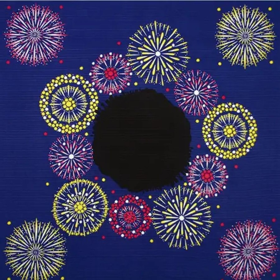 Home Miya Company Furoshiki & Tenugui | Furoshiki Fireworks 20" Sq.