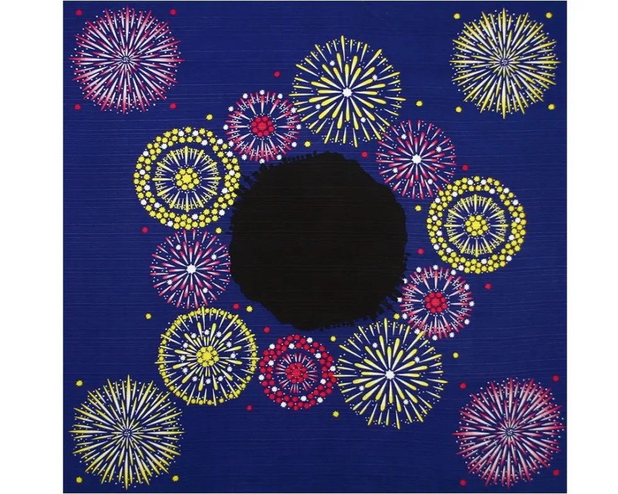 Home Miya Company Furoshiki & Tenugui | Furoshiki Fireworks 20" Sq.