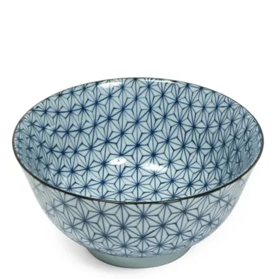 Tabletop Miya Company Medium Bowls | Sashiko Stitch 6" Bowl