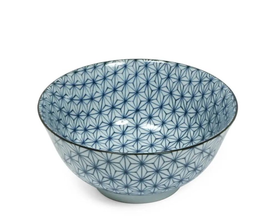 Tabletop Miya Company Medium Bowls | Sashiko Stitch 6" Bowl