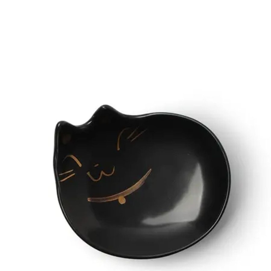 Whimsy Miya Company Other | Plate Mini Black Cat With Gold